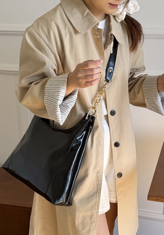 黑色鏈條托特袋