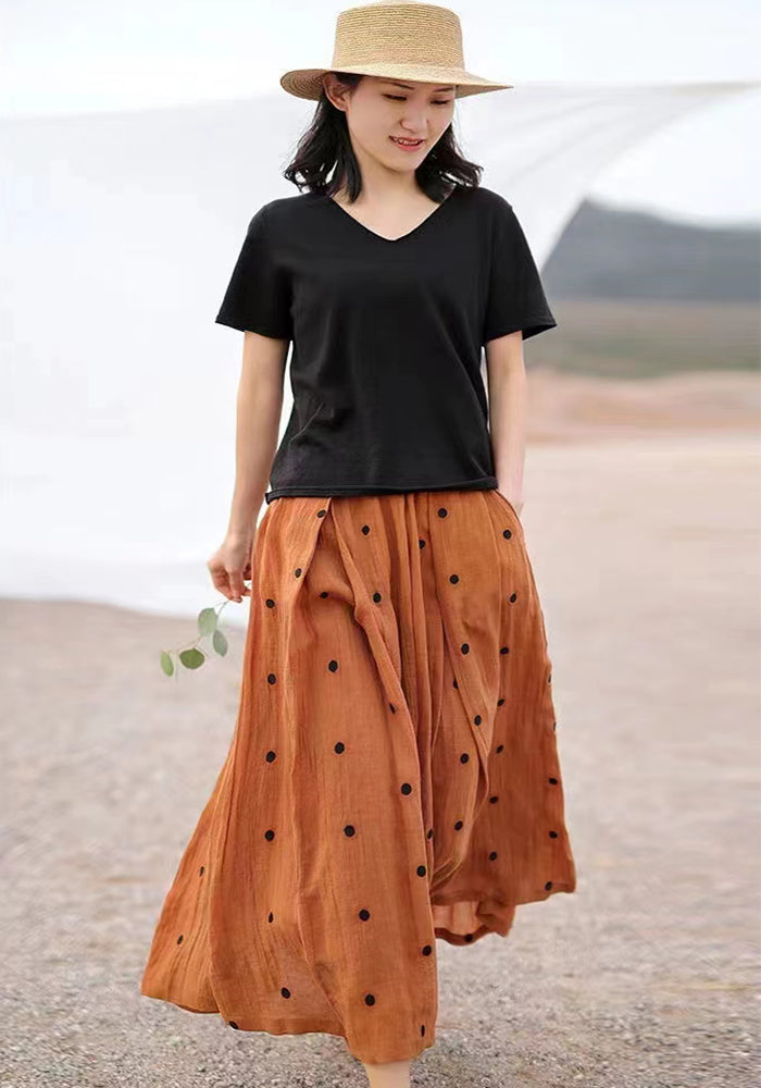 Temperament polka dot skirt