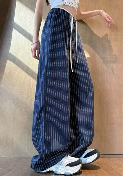 藍色條紋運動褲
