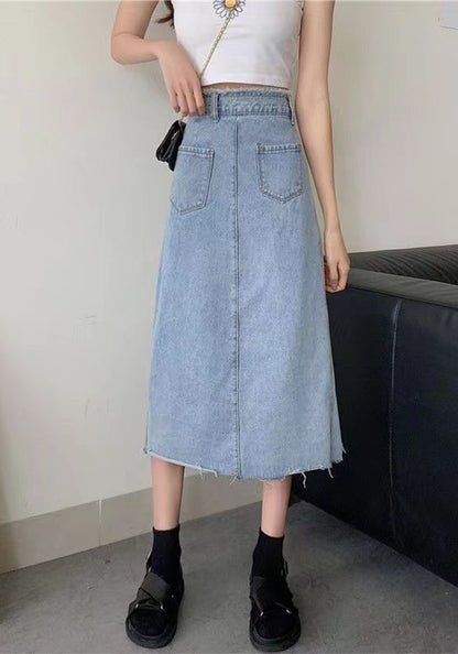 Unruly denim skirt