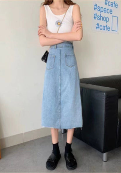 Unruly denim skirt