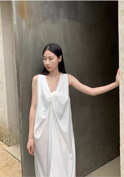Korean style design A-line long skirt