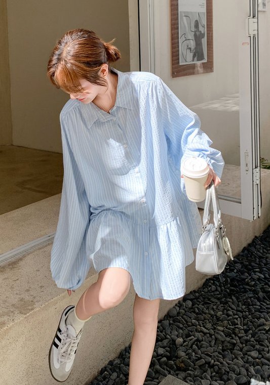 藍襯衫裙