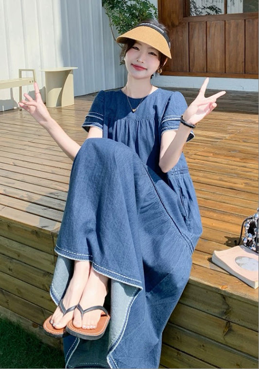 牛仔連衣裙