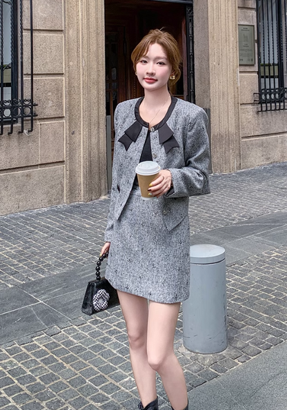 Xiaoxiangfeng light gray suit