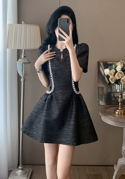 Heavy beaded fine glitter dress