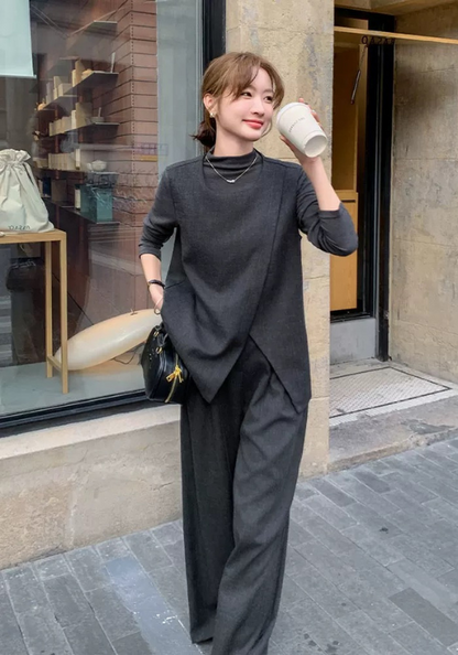 Premium dark gray three-piece set