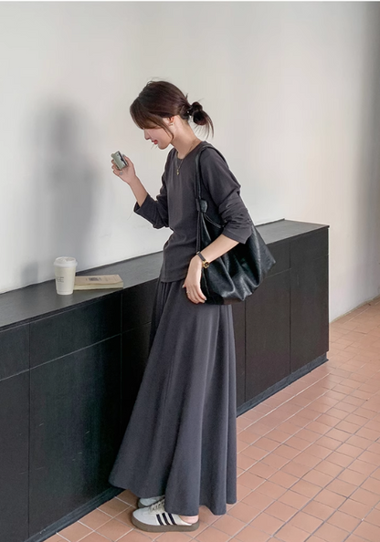 Dark gray casual suit