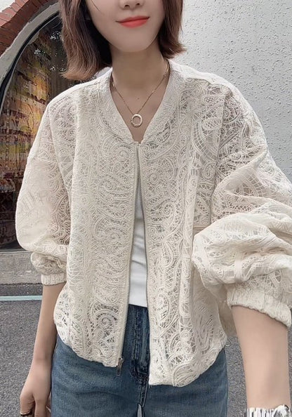 蕾絲刺繡外套