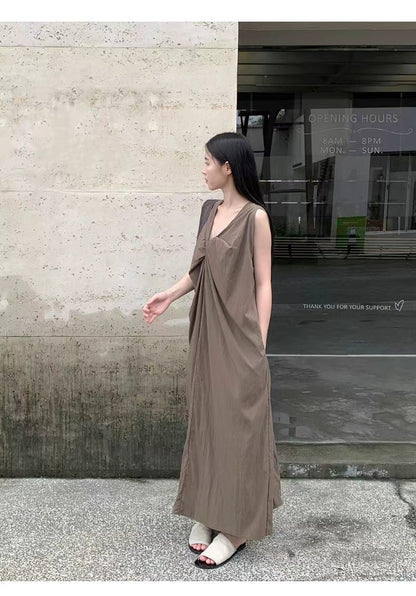 Korean style design A-line long skirt