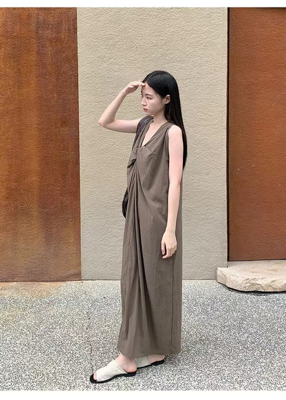 Korean style design A-line long skirt