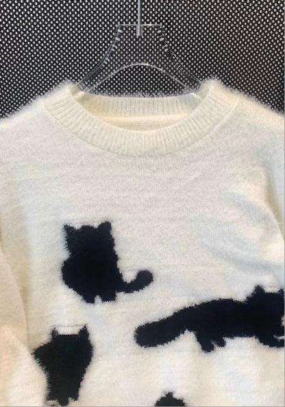 慵懶小貓毛衣
