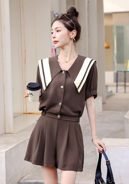 [Xiaoxiangfeng large lapel suit]