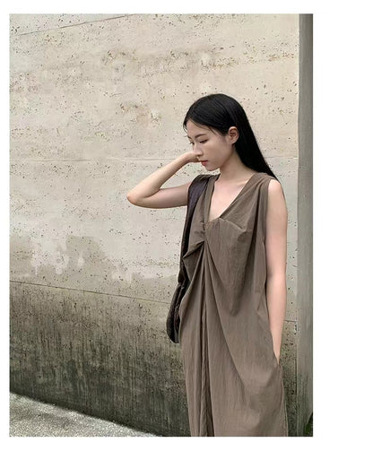 Korean style design A-line long skirt