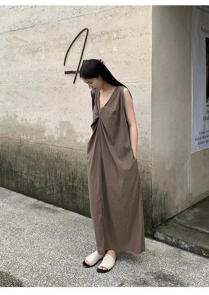 Korean style design A-line long skirt