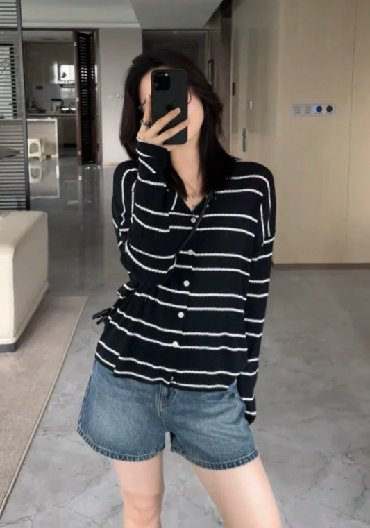 寬鬆條紋衫
