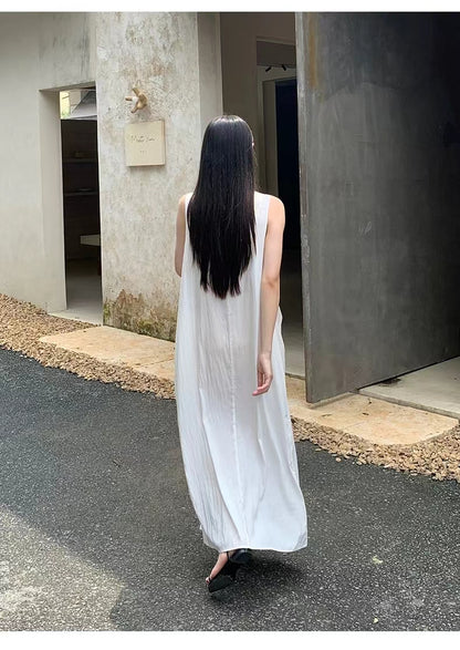 Korean style design A-line long skirt