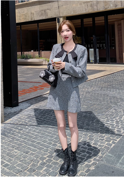 Xiaoxiangfeng light gray suit