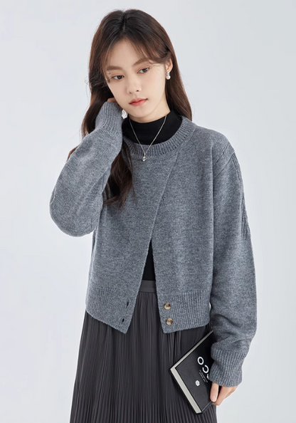 slit pullover sweater