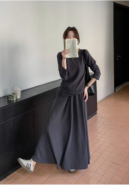 Dark gray casual suit