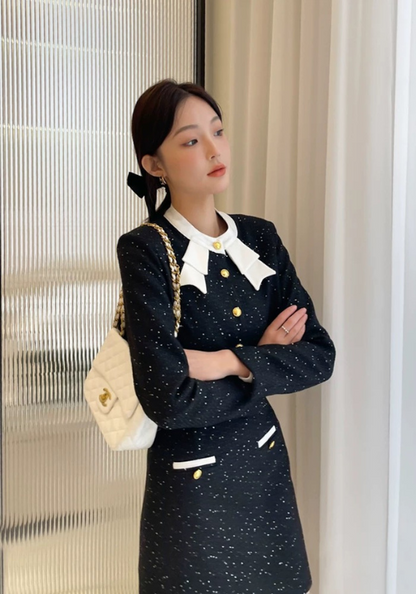 Xiaoxiangfeng premium black fine glitter set