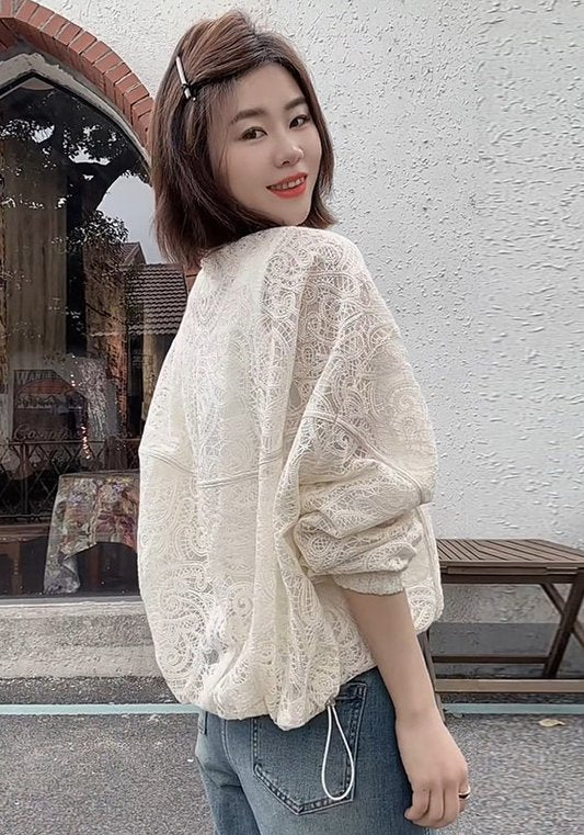 蕾絲刺繡外套