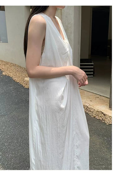 Korean style design A-line long skirt