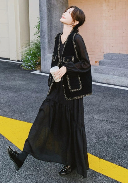 馬甲連衣裙套裝