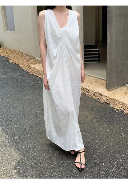 Korean style design A-line long skirt