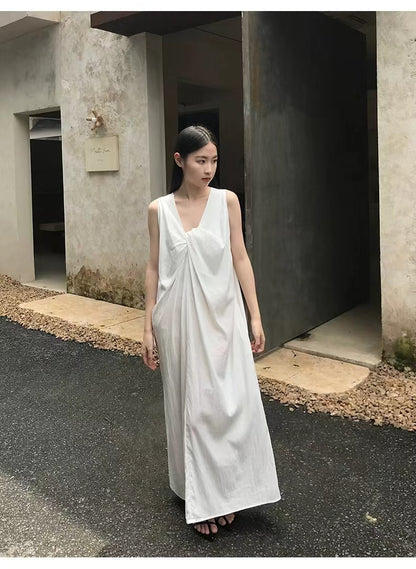 Korean style design A-line long skirt
