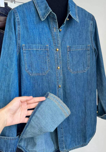 牛仔襯衫