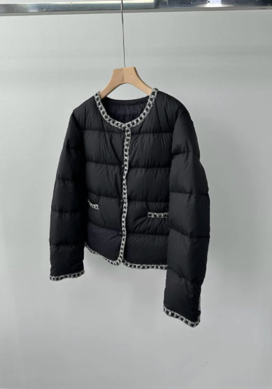 Chanel-style down jacket