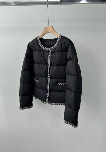 Chanel-style down jacket