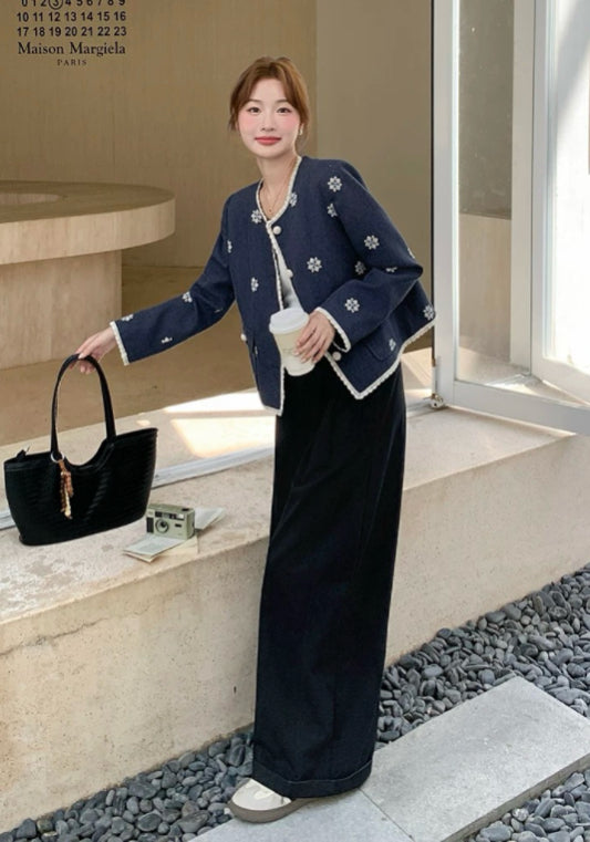 藍色小花外套