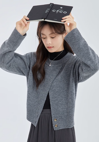 slit pullover sweater