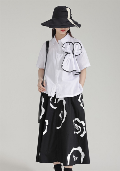 black and white print set