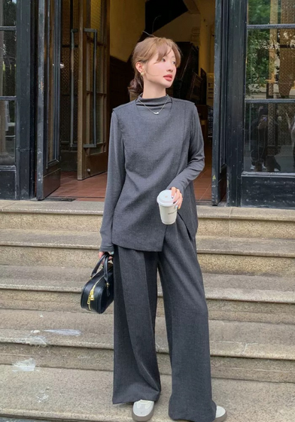 Premium dark gray three-piece set