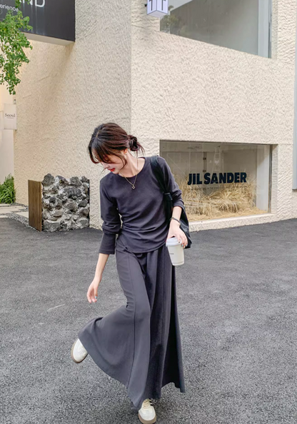 Dark gray casual suit