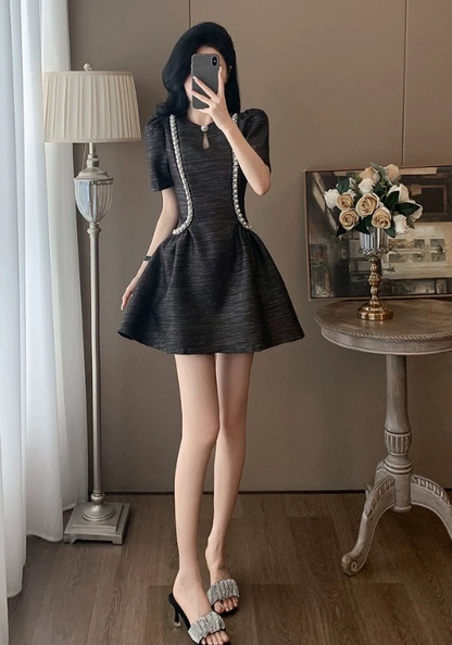 Heavy beaded fine glitter dress