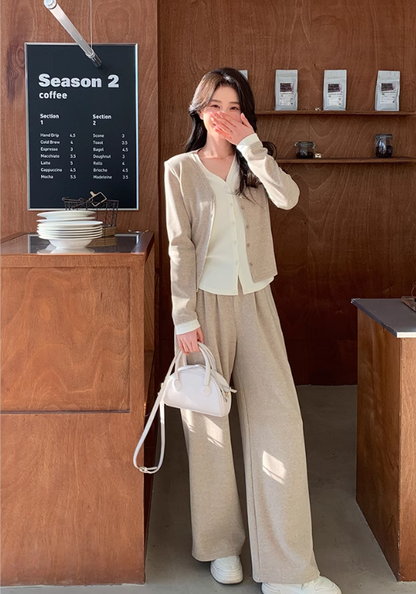 Fake two-piece gentle suit