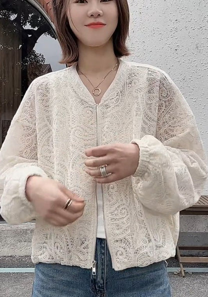 蕾絲刺繡外套