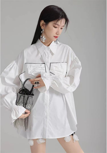 mid length bow shirt