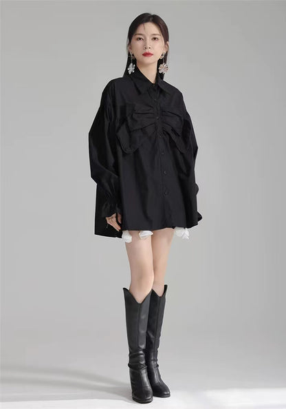 mid length bow shirt