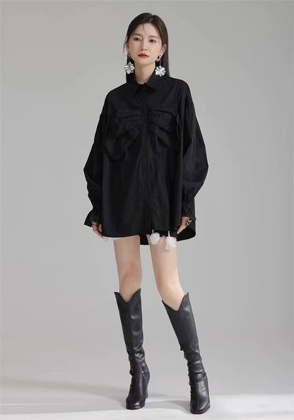 mid length bow shirt