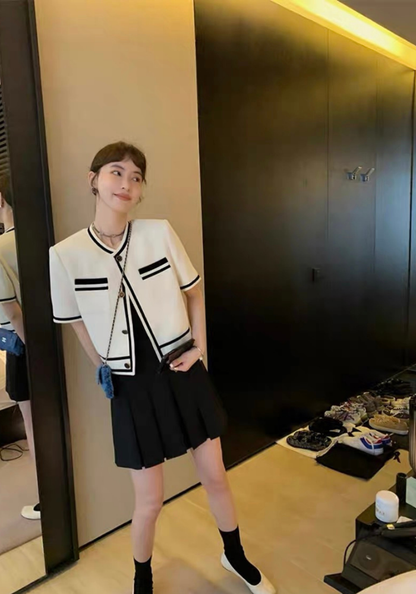 小香風短款西裝外套