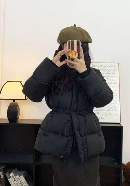 短款收腰羽絨服