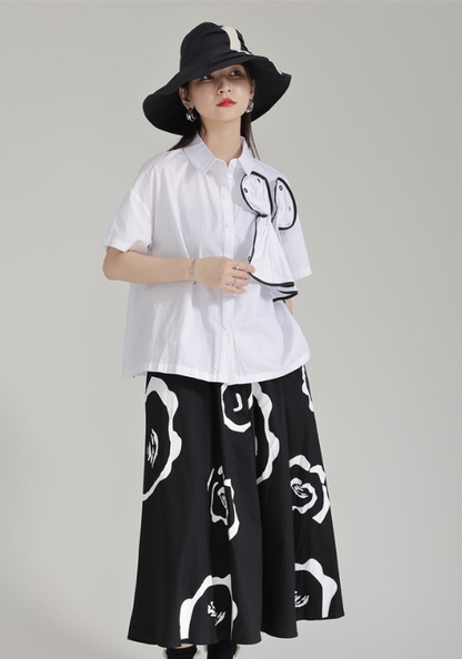 black and white print set
