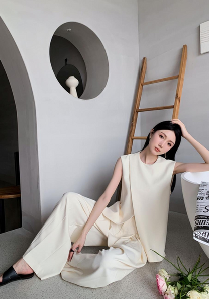 simple vest suit