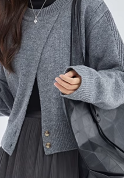 slit pullover sweater
