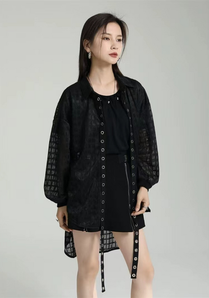 Unruly mesh sun protection shirt
